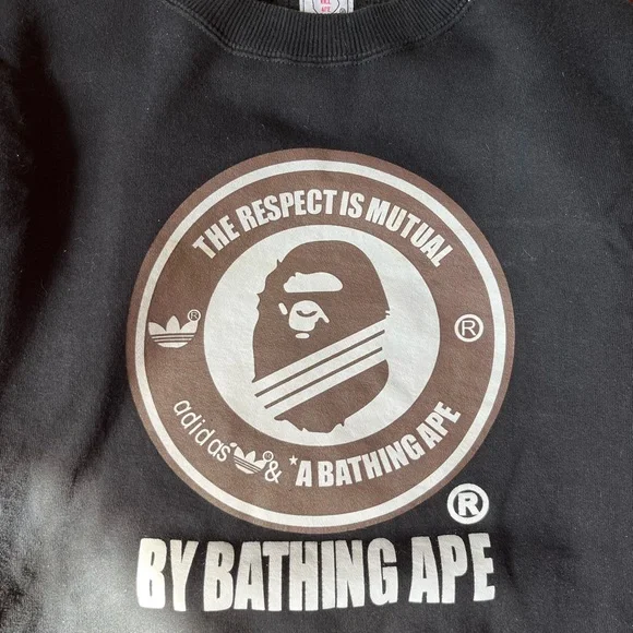 Vintage Bape x Adidas Thick Crewneck - Picture 4 of 8